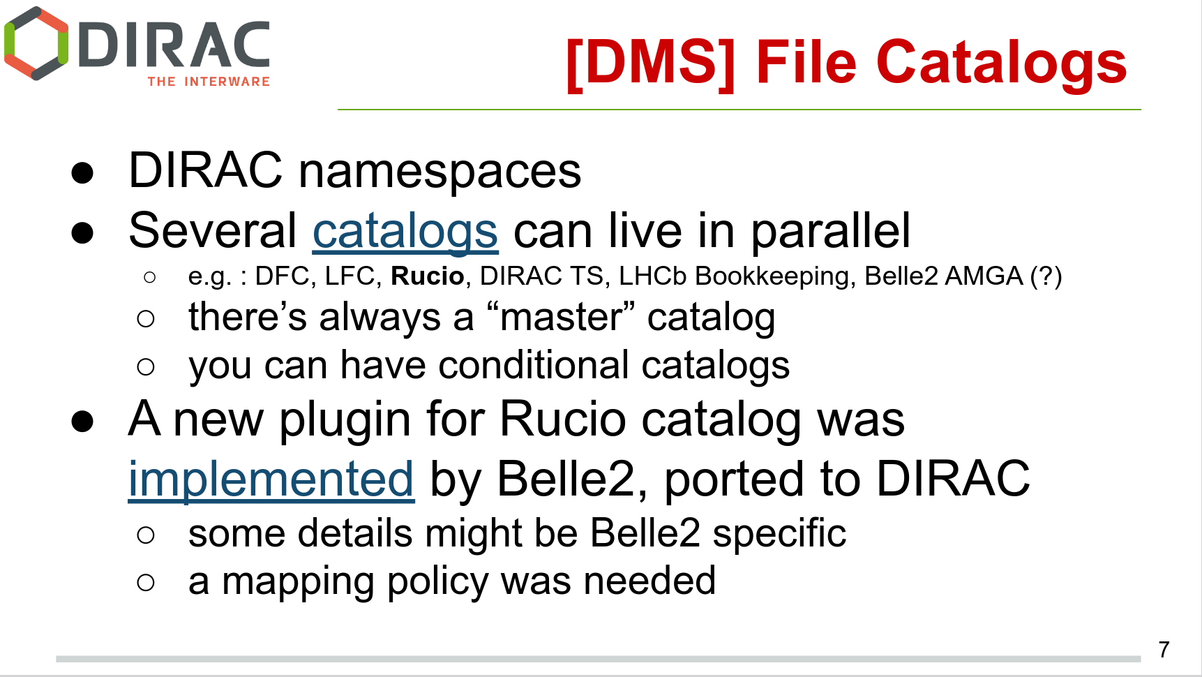 DIRAC DMS
